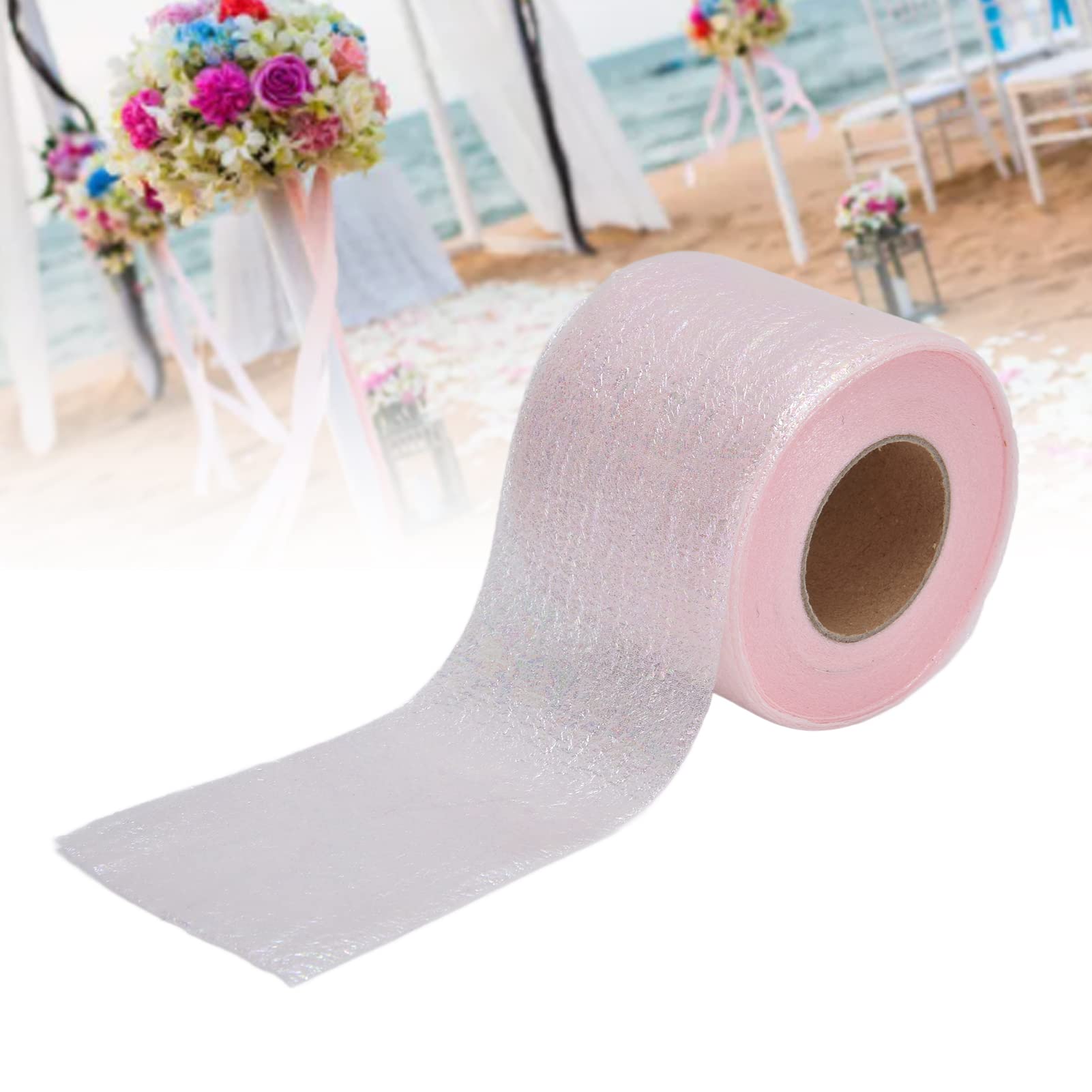 Premium Symphony Ribbon - Elegant DIY Tulle Fabric for Gift Wrapping, Sewing Projects & Headwear Accessories (Light Pink) | Perfect for Wedding Decor, Party Favors & Crafting