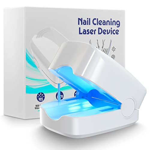 Anyork Toenail Fungus Treatment Laser Device - 470nm Blue Light & 905nm Infrared Light Therapy for Nail Fungus Removal, Automatic Nail Cleaning for Damaged Toenails - Perfect for Home Use & Foot Care Routine