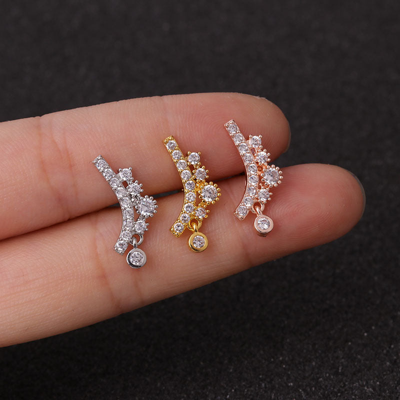 20G Cartilage Stud Earrings for Women - Minimalist Dainty Gold Earrings for Daily Wear | Perfect for Work, Date Night & Casual Outfits