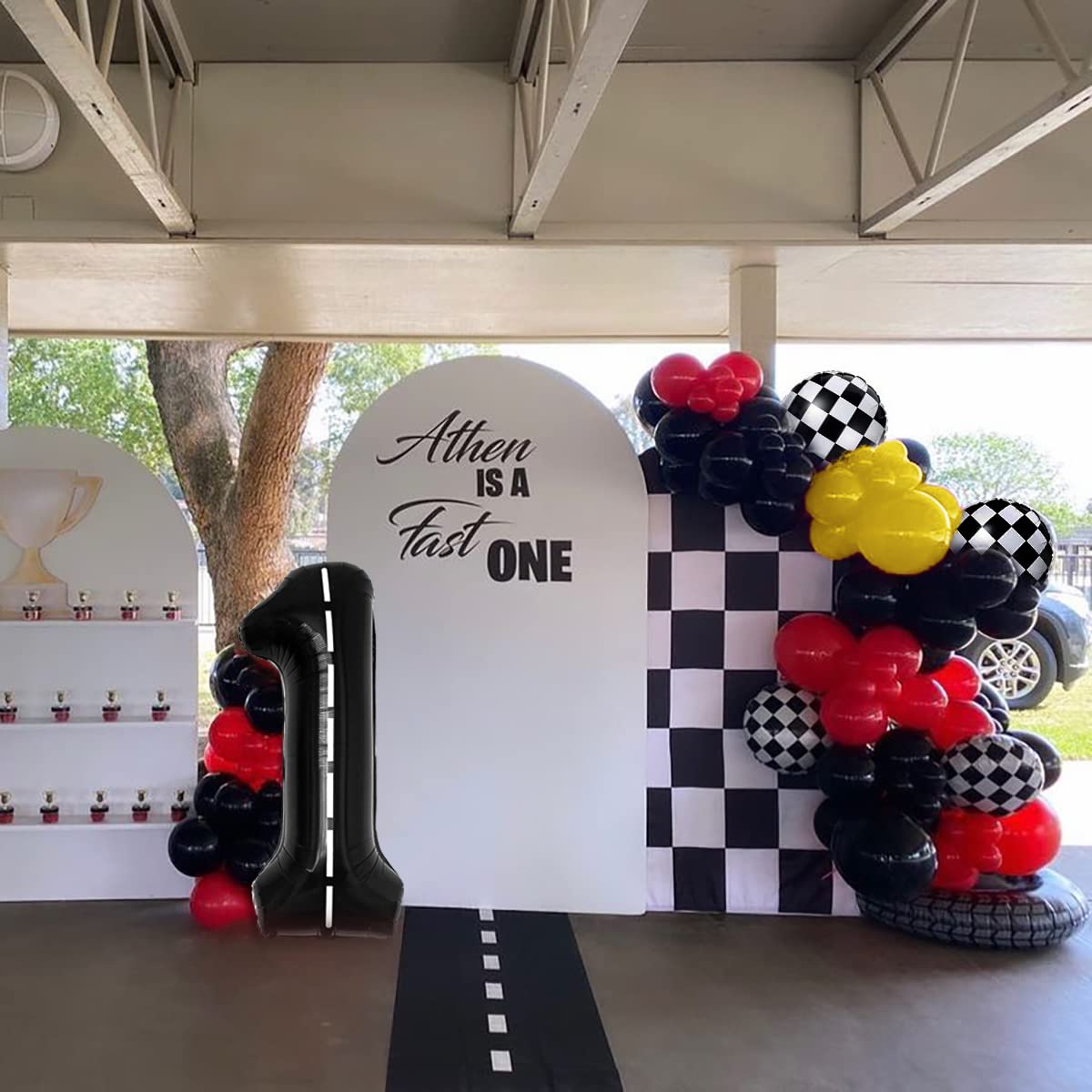 134pcs Race Car Balloons Birthday Party Decorations for Boys - Racing Theme Party Supplies, Happy Birthday Balloon Garland Kit, Vroom Party Decor for Kids | Perfect for Race Car Themed Birthday Parties, Baby Showers & Decorations