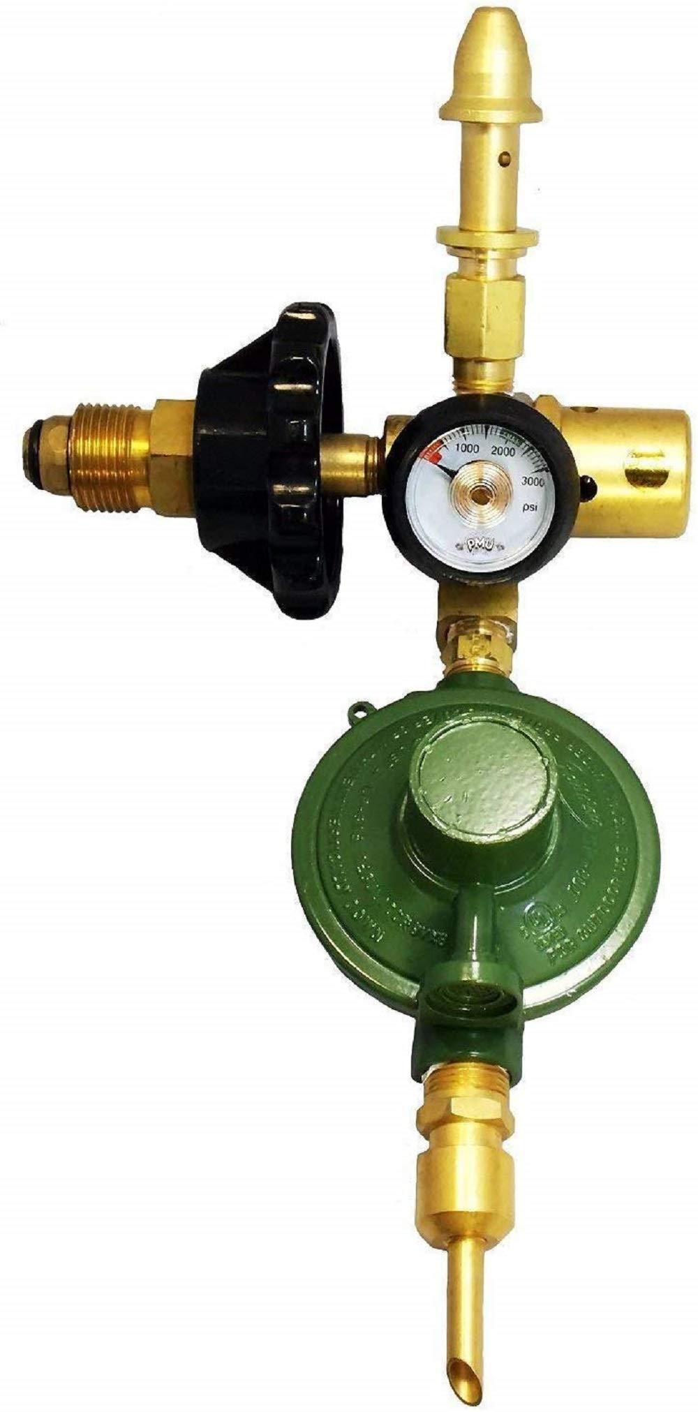 PMU Helium Saver Balloon Inflator - Automatic Shut-Off Dual Foil & Latex Balloon Filler with Air Flow Regulator & Pressure Gauge - Gas Saver for Mylar/Foil Balloons (HR-1280-60/40) - Perfect for Birthday Parties, Weddings & Event Decorations