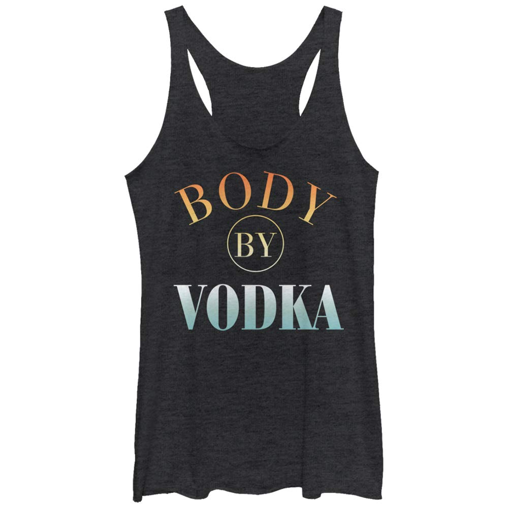 Women's Chin UP Body by Vodka Racerback Tank Top - Slim Fit Workout Shirt for Yoga, Gym & Running | Breathable Activewear for Women