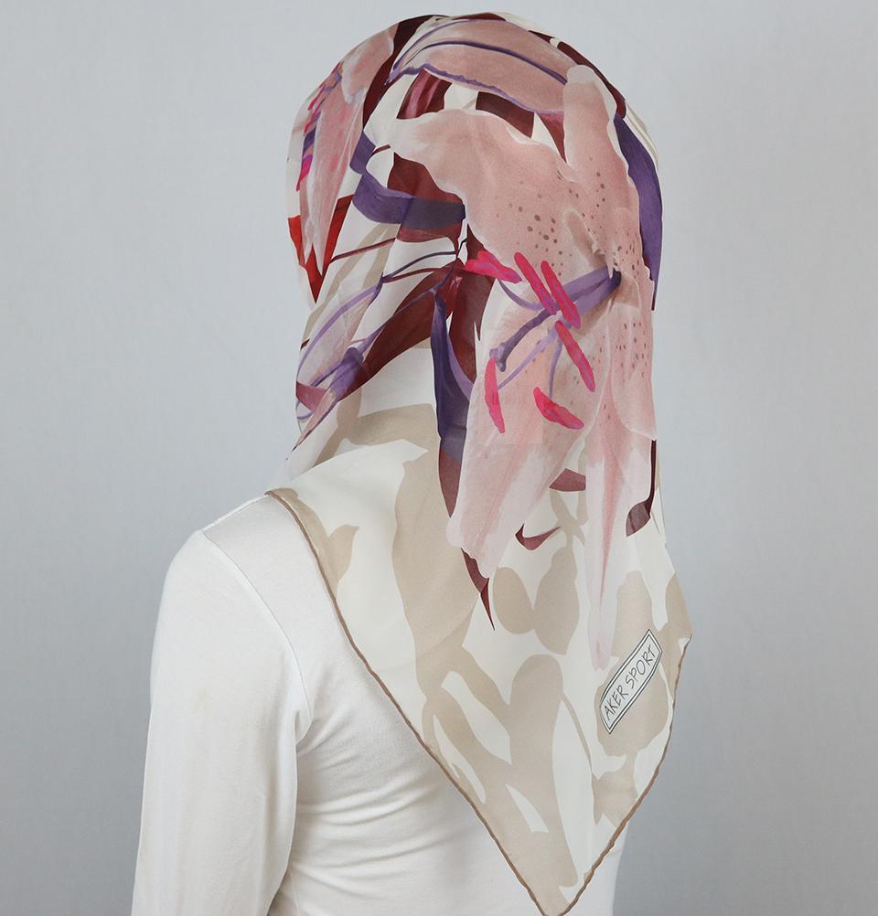 Aker 'Angel' Chiffon Hijab Scarf #6563 931 - Lightweight Muslim Headscarf for Women, Perfect for Daily Wear, Prayer & Special Occasions