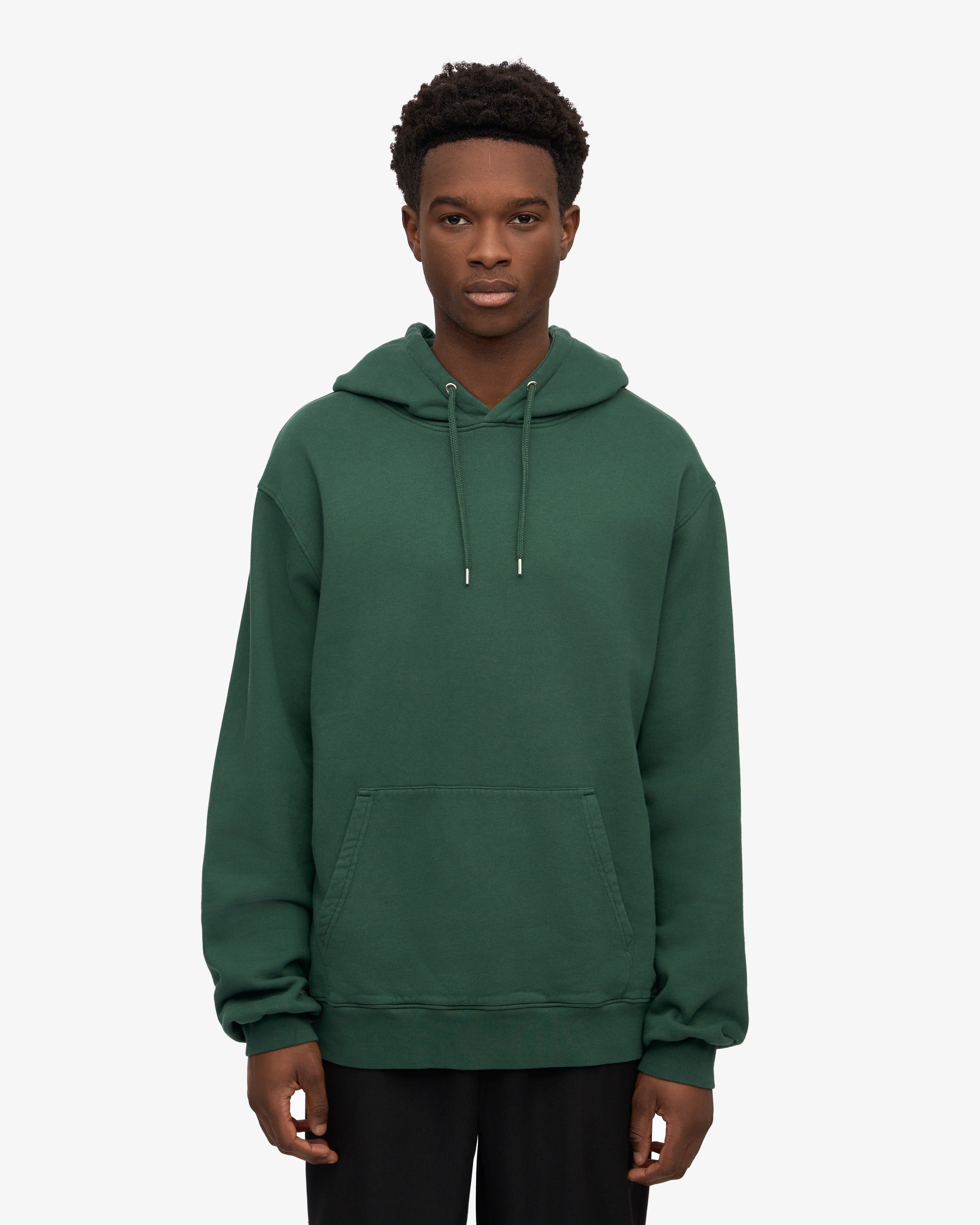 Classic Organic Cotton Hoodie - Emerald Green | Eco-Friendly & Comfortable for Casual Wear & Outdoor Activities