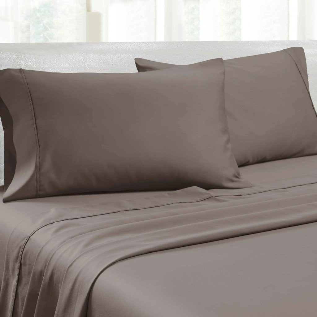 Premium 1400-1500 Thread Count Cotton Blend Deep Pocket Bed Sheet Set - Ultra Soft & Breathable for a Comfortable Sleep - Perfect for Master Bedroom, Guest Room & Dorm