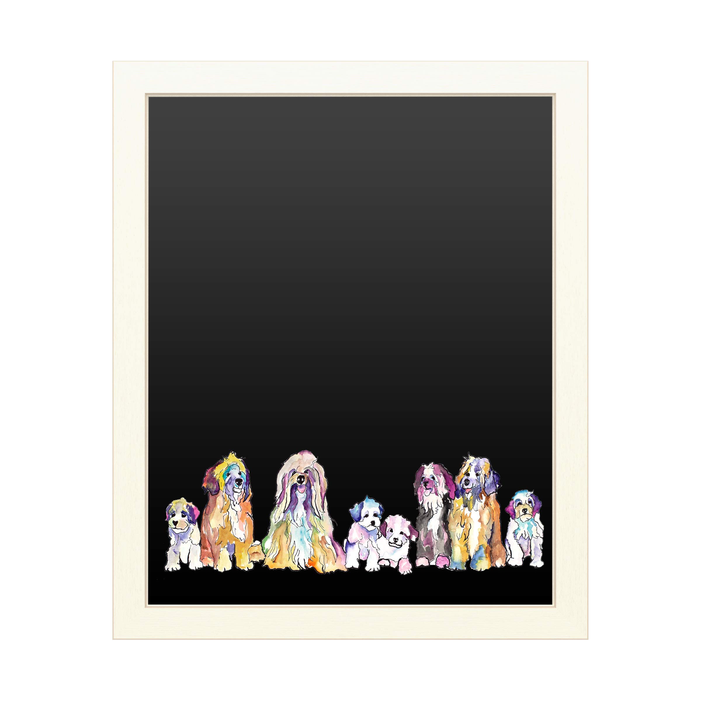 Trademark Fine Art Gang by Pat Saunders-White - 16x20 Chalkboard Sign for Home & Office Decor - Multiple Colors - Perfect for Kitchen, Classroom, or Wedding Message Board