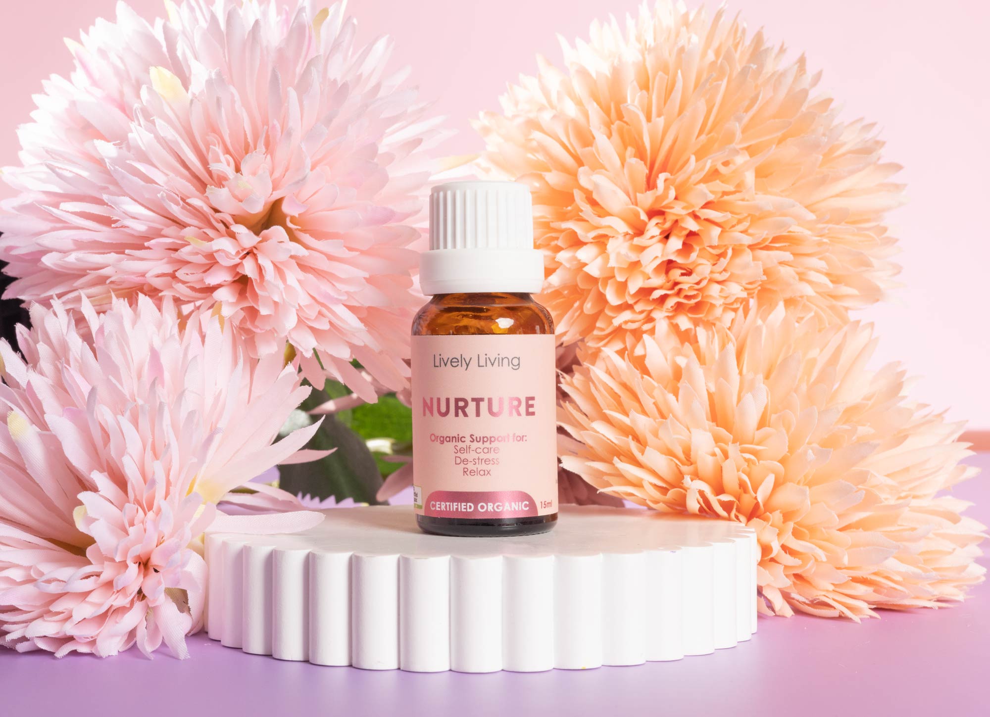 Nurture Certified Organic Essential Oil 15ml - 100% Pure Therapeutic Grade Aromatherapy Oil for Diffusers, Massage & Relaxation
