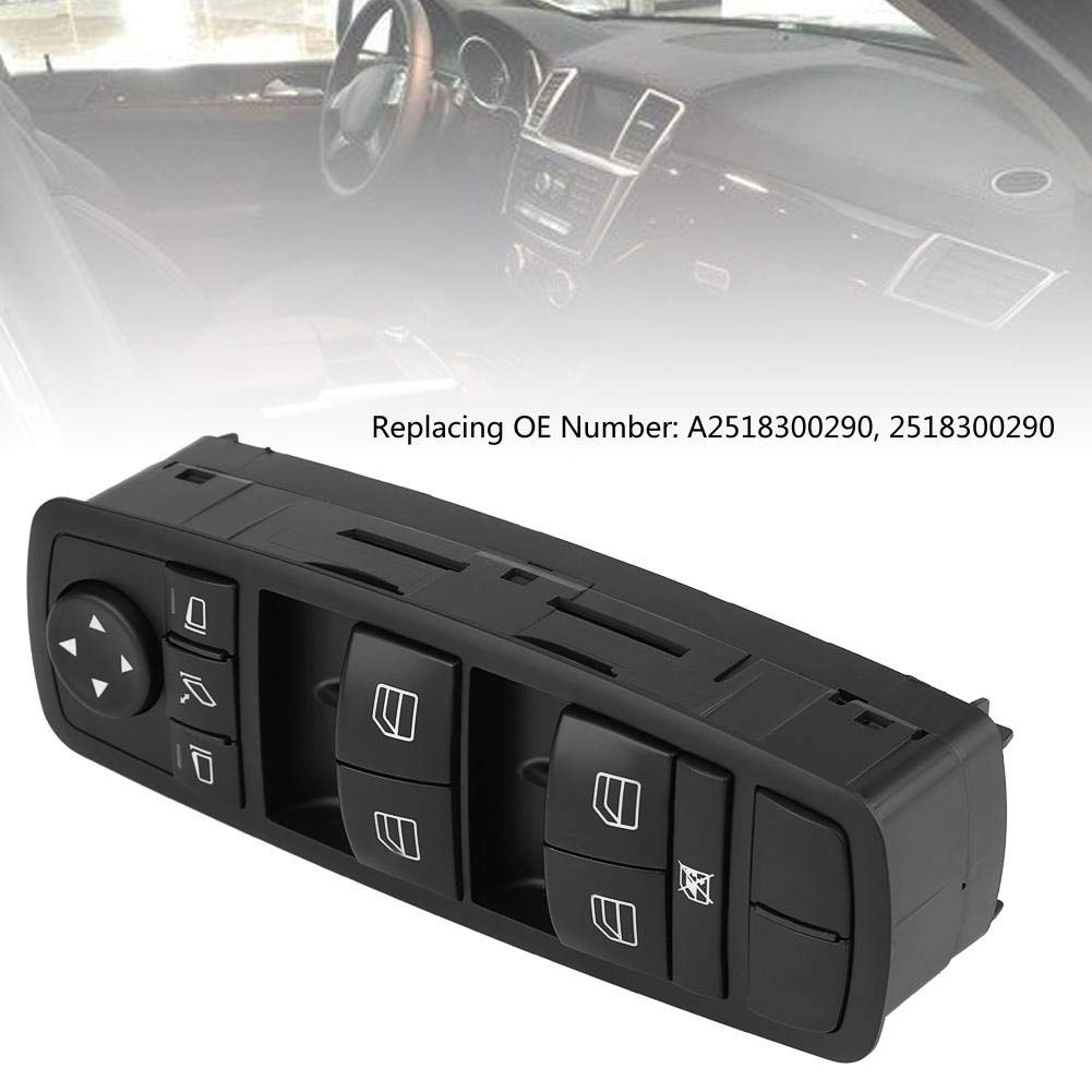 Aramox Power Window Master Control Switch Compatible with Mercedes-Benz ML350 2006-2011 - Driver Side Window Switch Replacement for Smooth Operation & Easy Installation