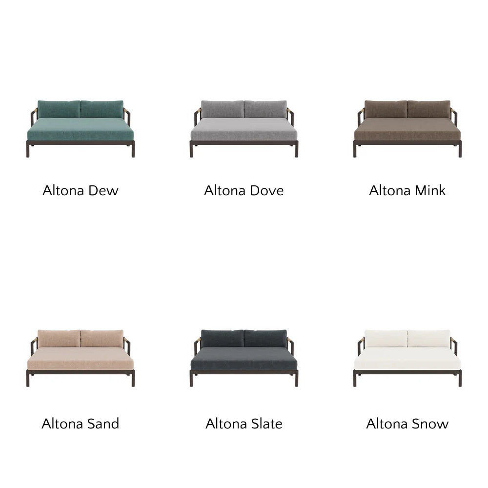 Breeze XL Daybed - Modern Outdoor Patio Lounger with Cushion, Waterproof & UV Resistant - Perfect for Poolside, Garden, or Backyard Relaxation