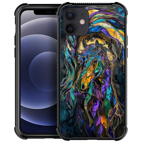 Colored glass dance horse