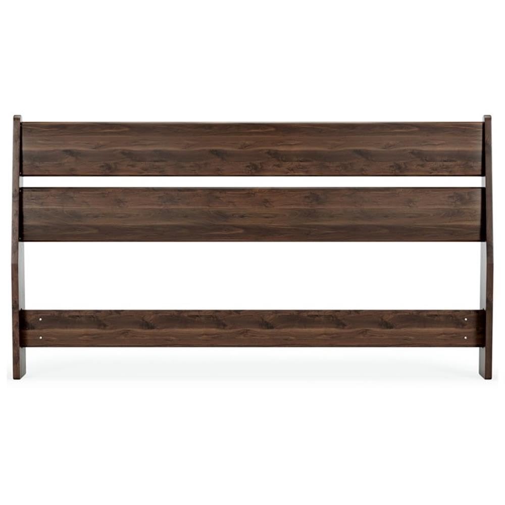 Home Square 2-Piece Queen Bedroom Set with Upholstered Headboard & Sturdy Platform Bed in Rich Mocha Finish - Perfect for Modern Master Bedrooms & Guest Rooms