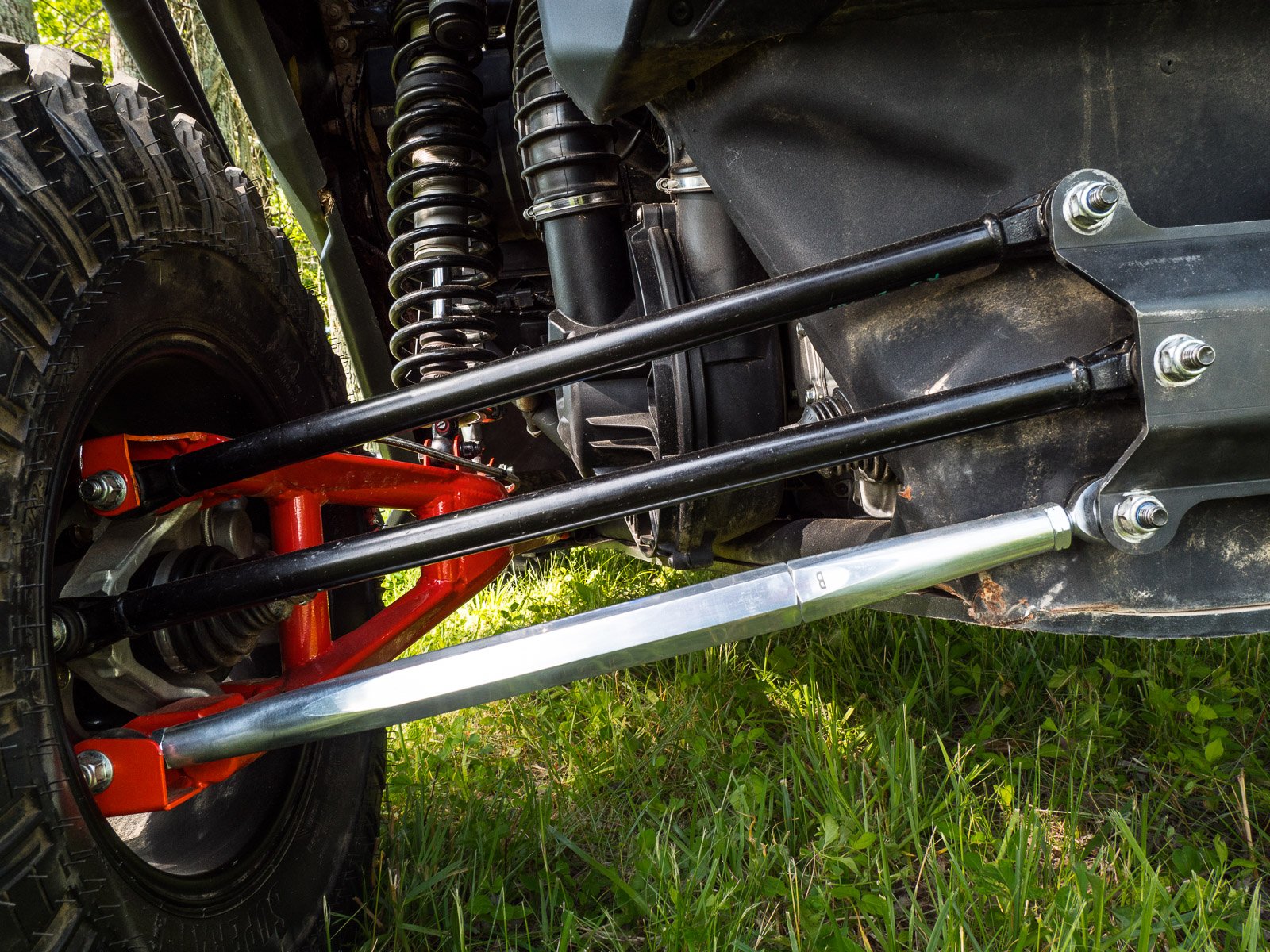 SuperATV Heavy Duty Aluminum Rear Radius Arms for Can-Am Maverick X3 64