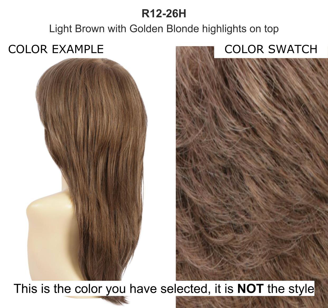 Jamie Wig by Estetica - 5 Piece Bundle with Christy's Wigs Q&A Booklet, Travel Size Wig Shampoo, Wig Cap & Wide Tooth Comb (Color: R12/26H) - Perfect for Cosplay, Costume Parties & Everyday Wear