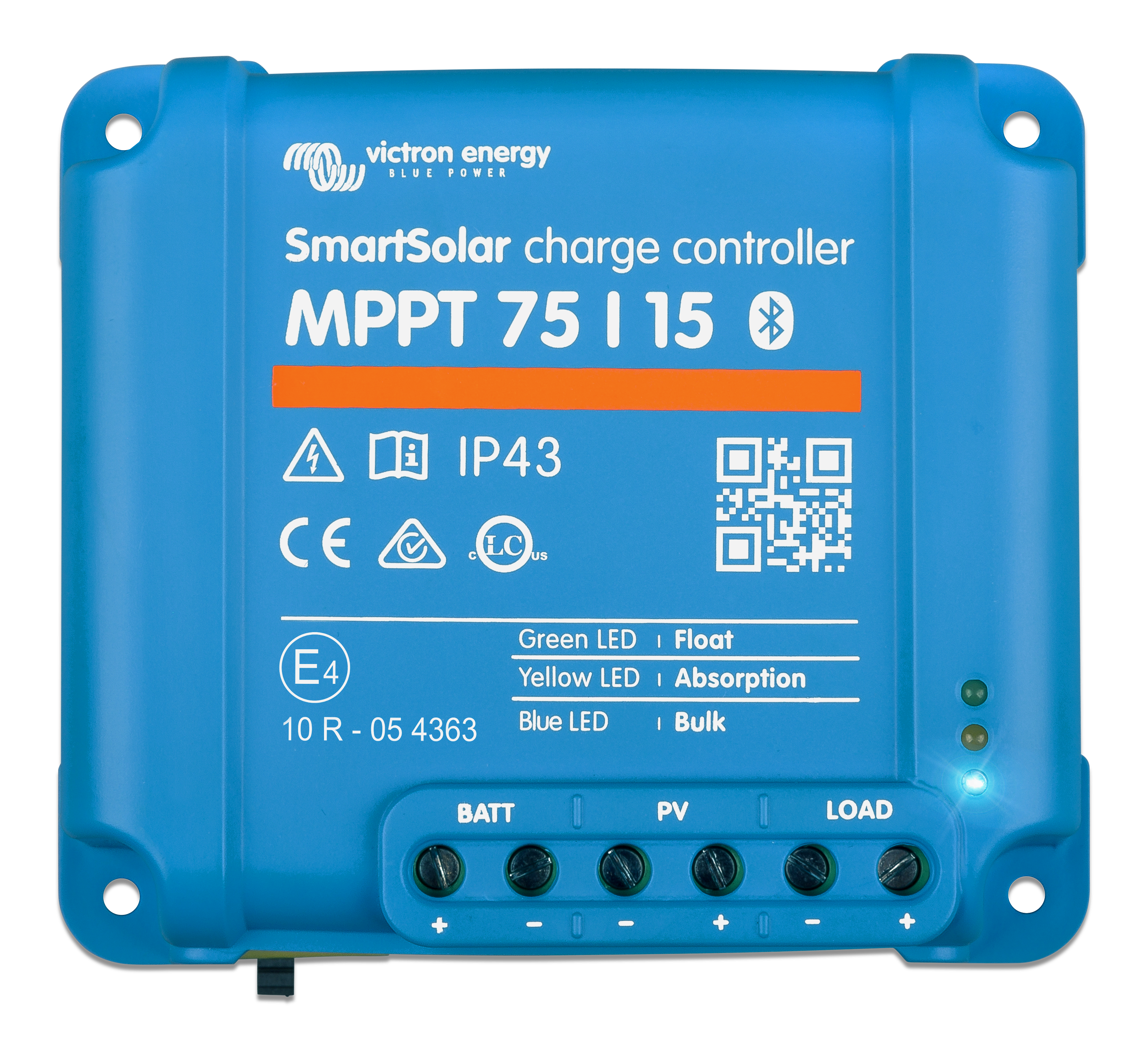 Victron Energy SmartSolar MPPT 75/15 12V/24V Solar Charge Controller - 15A Max Input - Bluetooth Monitoring | Perfect for RVs, Boats & Off-Grid Solar Systems