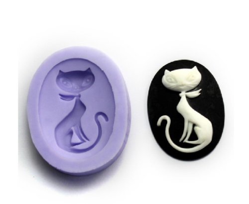 Premium Silicone Cat-Shaped Ice Cube Mold - Perfect for Cake Decorating, Chocolate Molds, Sugar Crafts & Fondant - Reusable Mini Cube Tray for Cocktails, Desserts & DIY Crafts
