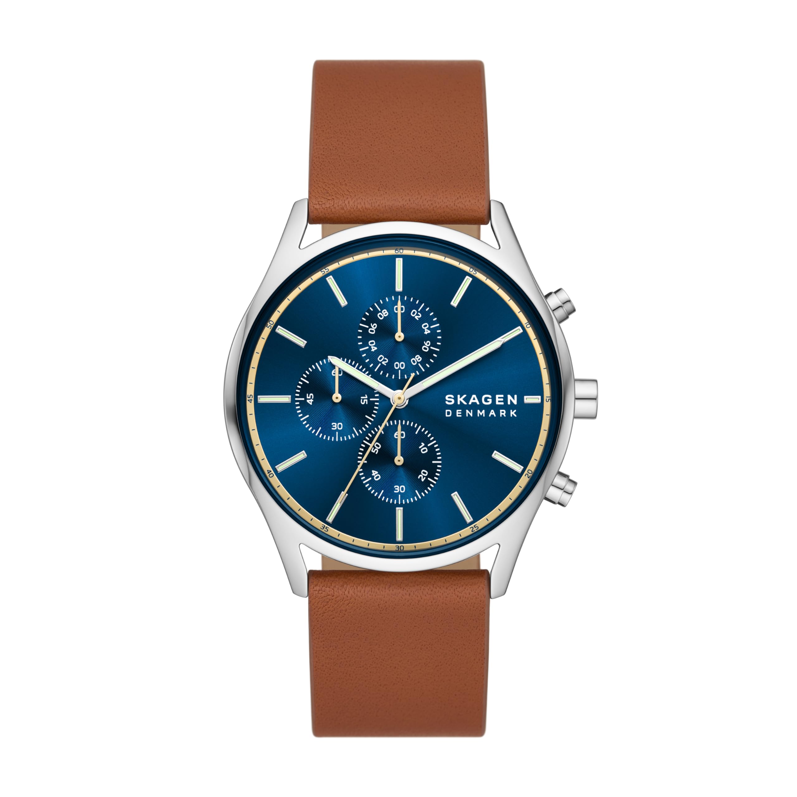 Skagen Holst Men's Watch - Premium Stainless Steel Mesh & Leather Band Options - Stylish Minimalist Watch for Business, Casual & Formal Occasions