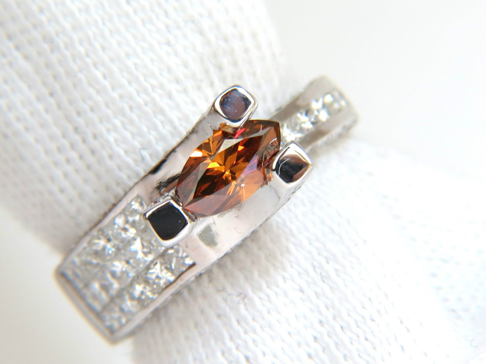 2.05CT GIA Certified Natural Fancy Orange Brown Diamond Ring in 14KT Gold with Tension Float Setting - Perfect for Engagement, Wedding & Special Occasions