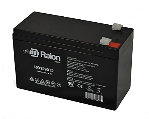 Raion Power 12V 9Ah Sealed Lead Acid (SLA) Replacement Battery for Jupiter Batteries JB12-009F2-2 Pack - Perfect for Security Systems, Emergency Lighting & Power Wheels
