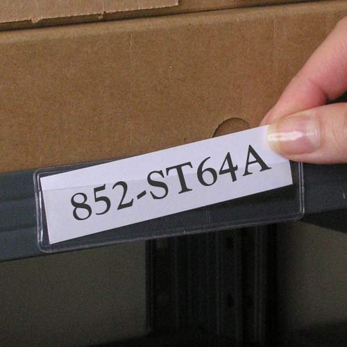 StoreSMART® Clear Plastic Shelf Tag & Label Holders - 1