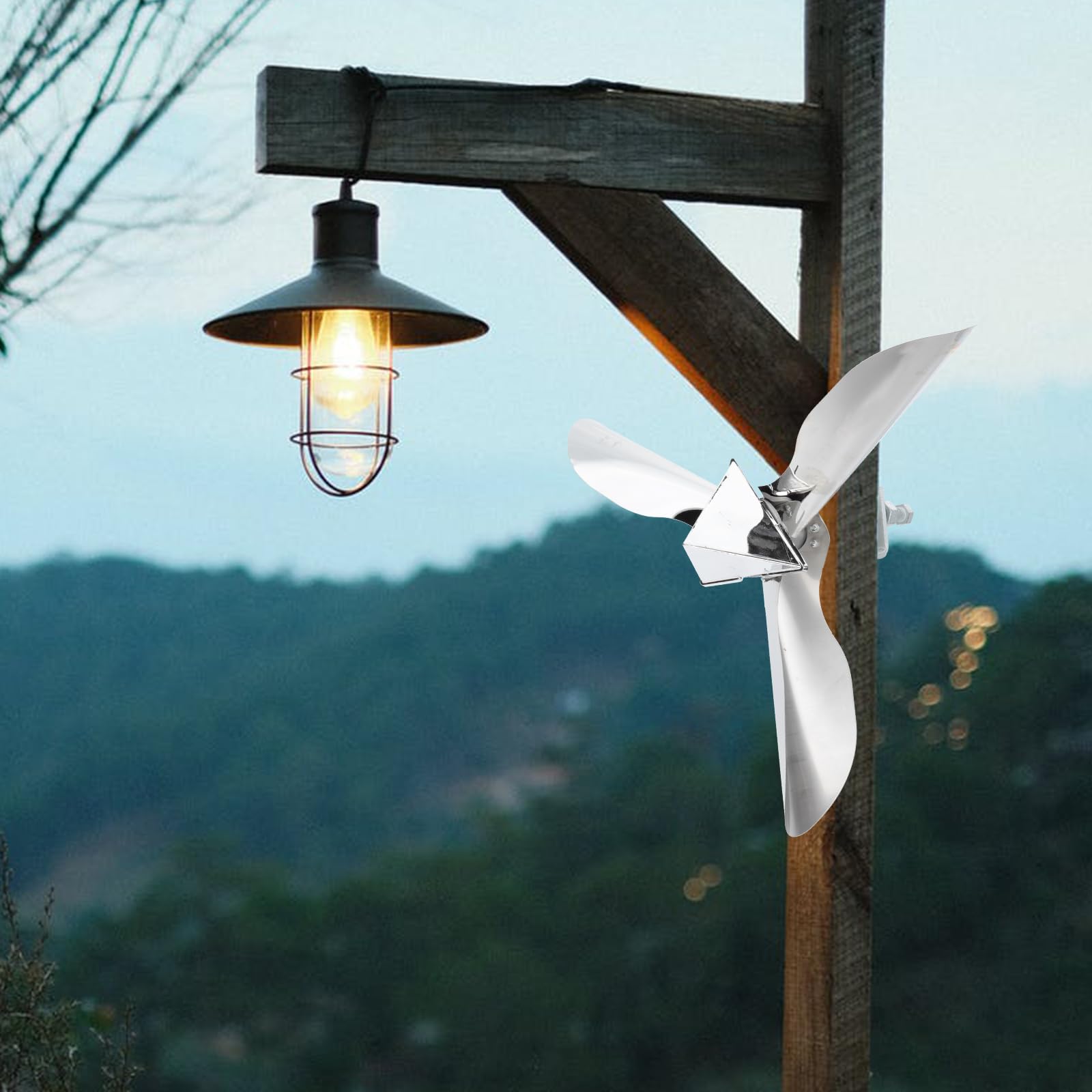 Happyyami Stainless Steel Windmill Bird Deterrent Reflector - Outdoor Garden & Yard Pest Control for Pigeons, Sparrows - Perfect for Patio, Farmhouse, Roof Protection (Set of 6) | Durable Weatherproof Design for Year-Round Use
