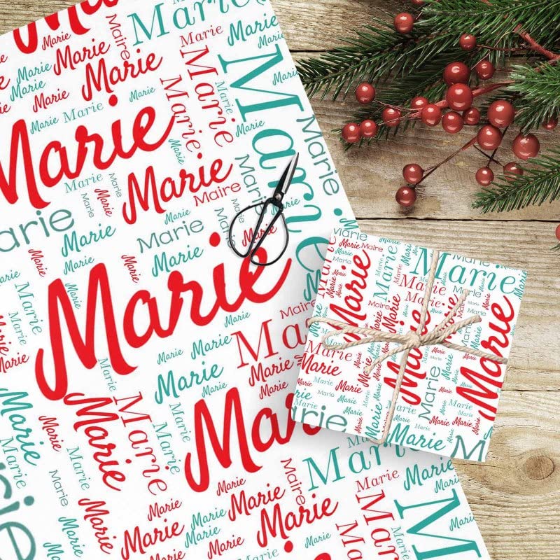 Custom Personalized Name Happy Birthday Wrapping Paper - 58