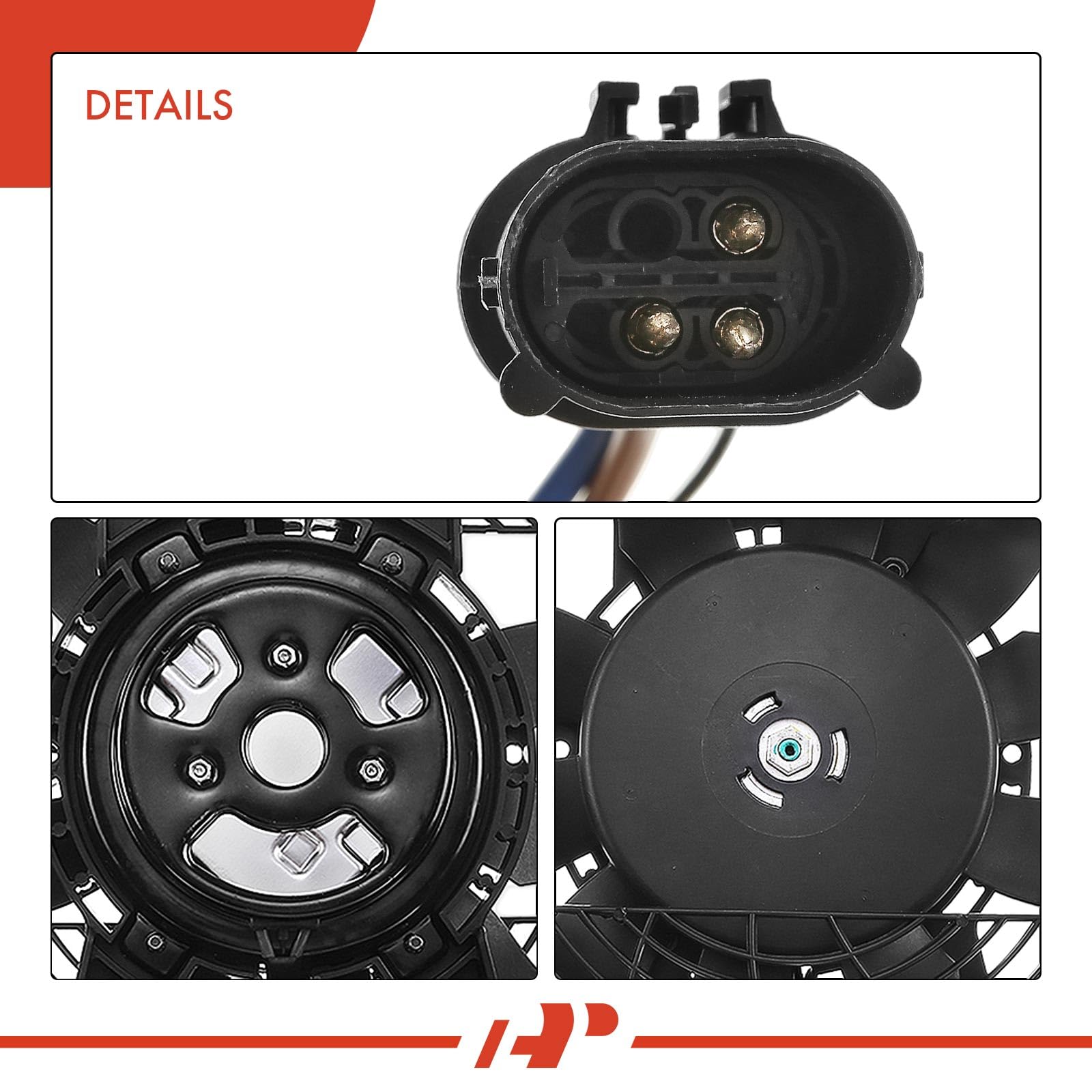 Premium A/C Condenser Fan Assembly for BMW E39 525i 528i 530i 540i M5 (1999-2003) - Direct Replacement for OEM# 64548380781, 64546921395 - Perfect for Cooling System Repair & Summer Maintenance