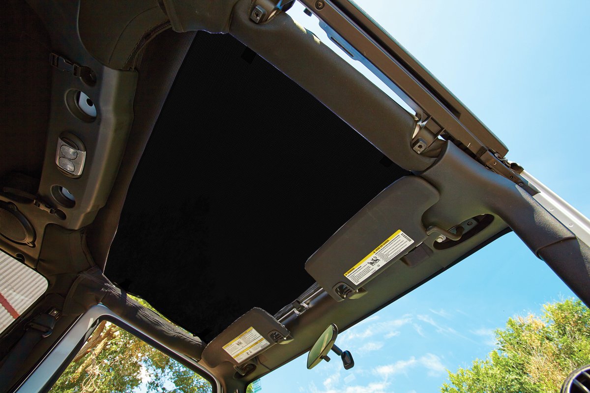 Bestop 5240035 Black Diamond Sun Bikini Top for 2007-2018 Jeep Wrangler JK 2DR & 4DR - Targa Length - Convertible Soft Top Replacement for Summer Off-Roading & Beach Driving