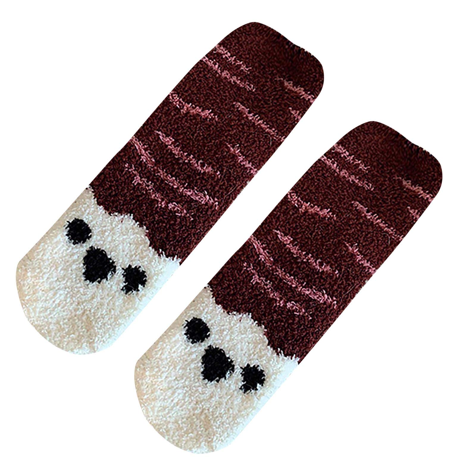 Middle Home Puppy Print Socks - Animal Themed Plush Stockings for Women | Ultra Soft & Comfy | Perfect for Casual Wear, Gifts & Cozy Home Days