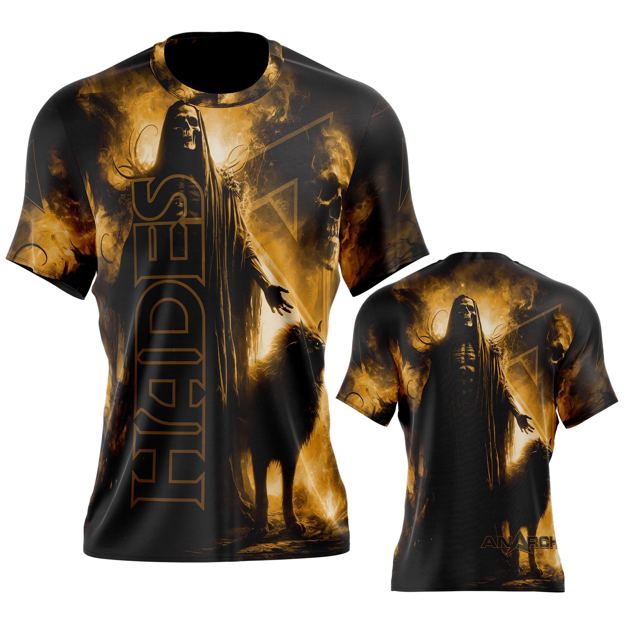Anarchy Bat Company Men's Short Sleeve T-Shirt - Hades Graphic Tee for Baseball Fans | Casual Streetwear & Game Day Outfit