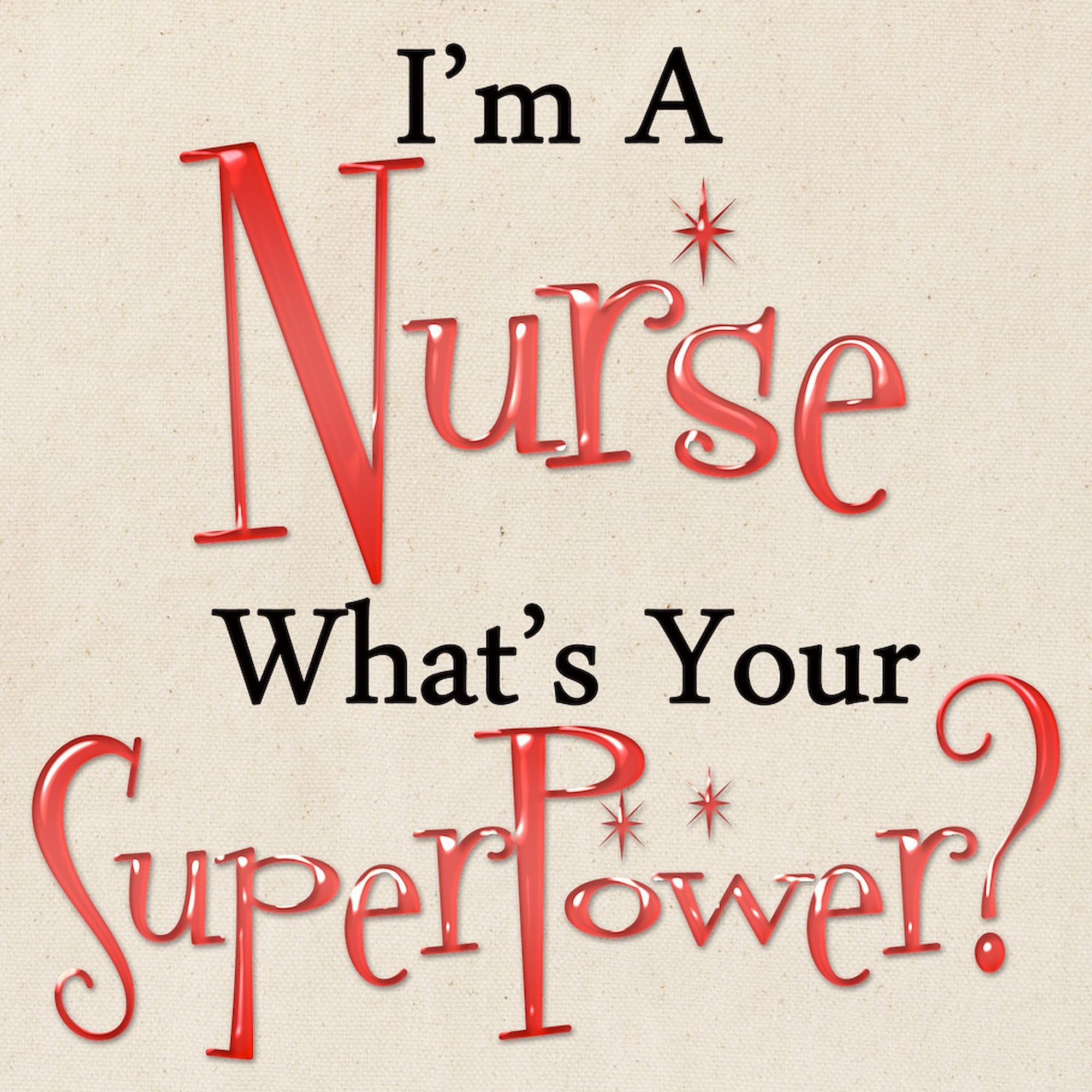 Super Nurse Tote Bag - Natural Canvas Reusable Shopping Bag for Nurses & Medical Professionals - Perfect for Work, Groceries & Everyday Use