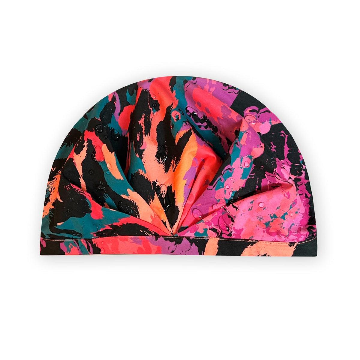 Shhhowercap The Mamba - Premium Waterproof Shower Cap for Women & Men, Extra Large Bath Cap with Adjustable Band for Hair Protection - Perfect for Showering, Spa, Swimming & Travel