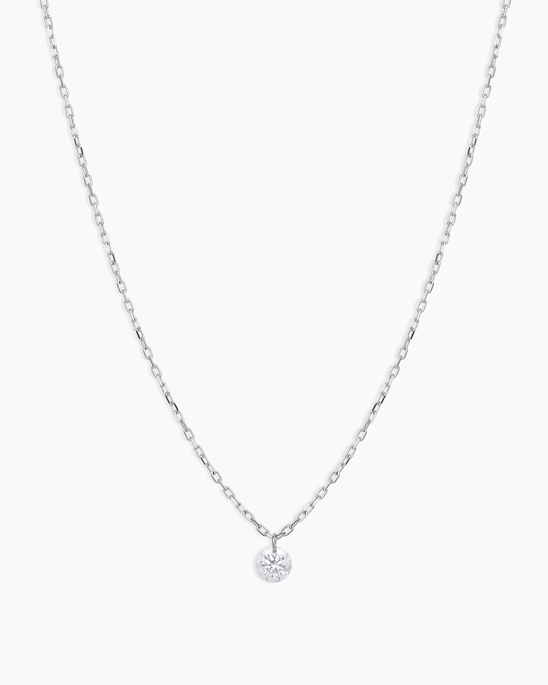 Floating Diamond Necklace for Women - 14K Gold Plated Elegant Pendant Jewelry Gift for Anniversary, Valentine's Day & Special Occasions | Perfect for Date Nights, Weddings & Formal Events