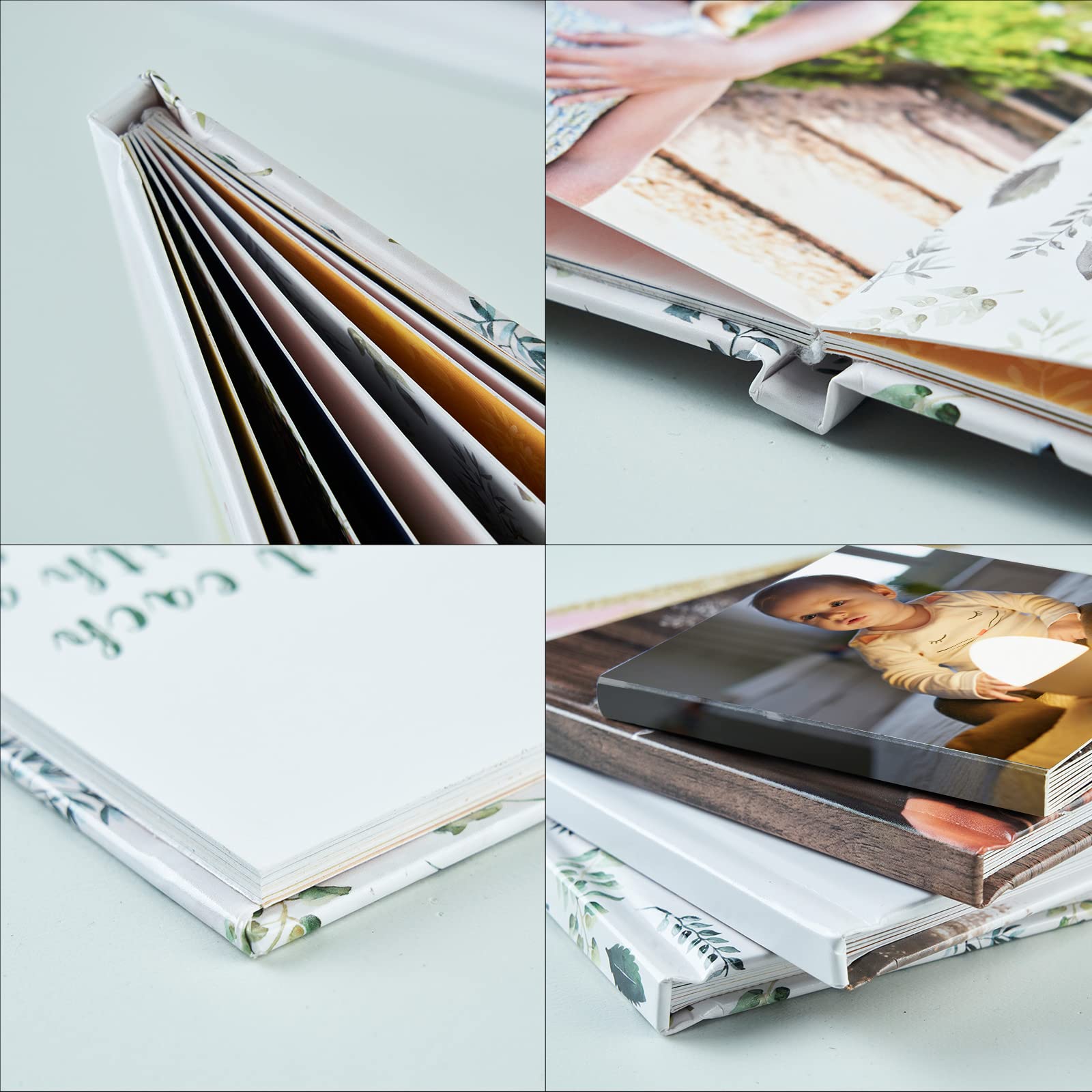 Custom 8x8 Inch Personalized Photo Album Book - 3D Printed Scrapbook for Wedding, Baby & Travel Memories - Best DIY Gift for Anniversaries & Special Occasions