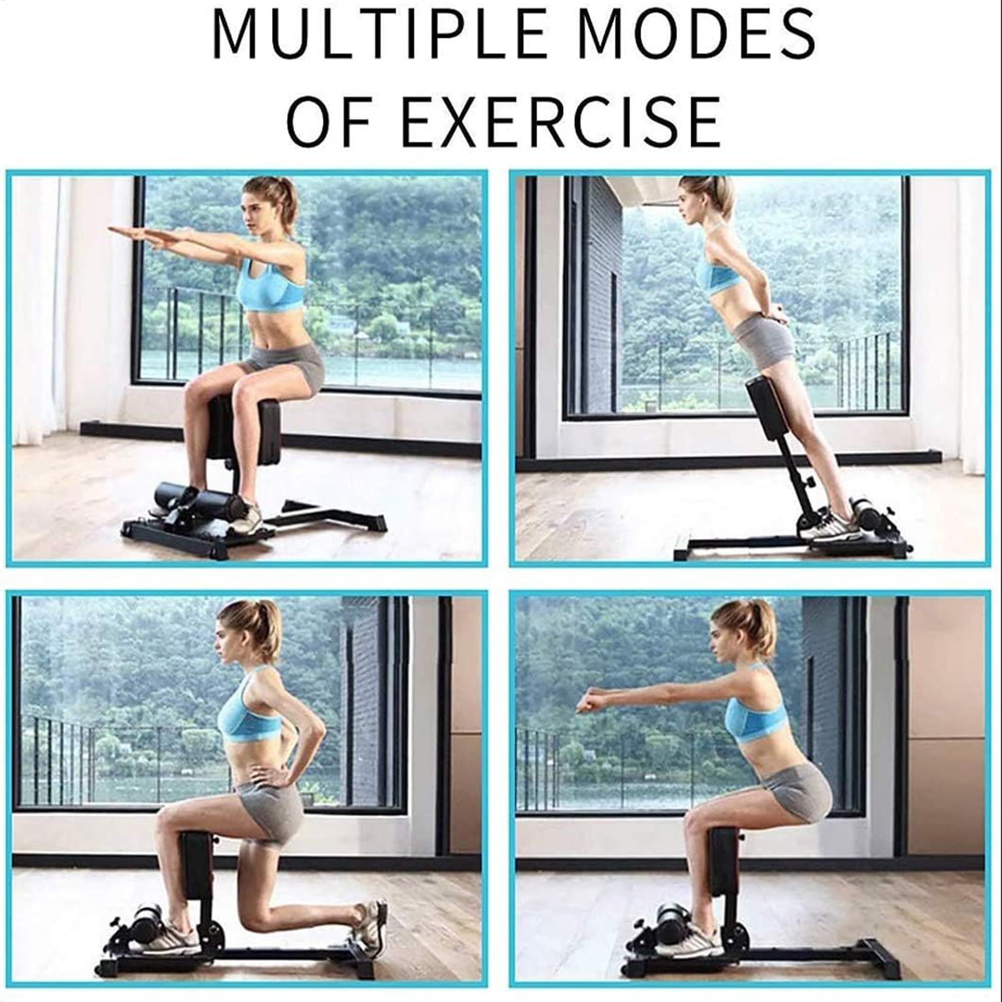 Leikefitness Deluxe Multi-Function Sissy Squat Bench - Adjustable Home Gym Equipment for Leg Workouts, Strength Training & Full Body Exercise | Perfect for Home Fitness, CrossFit & Weight Lifting