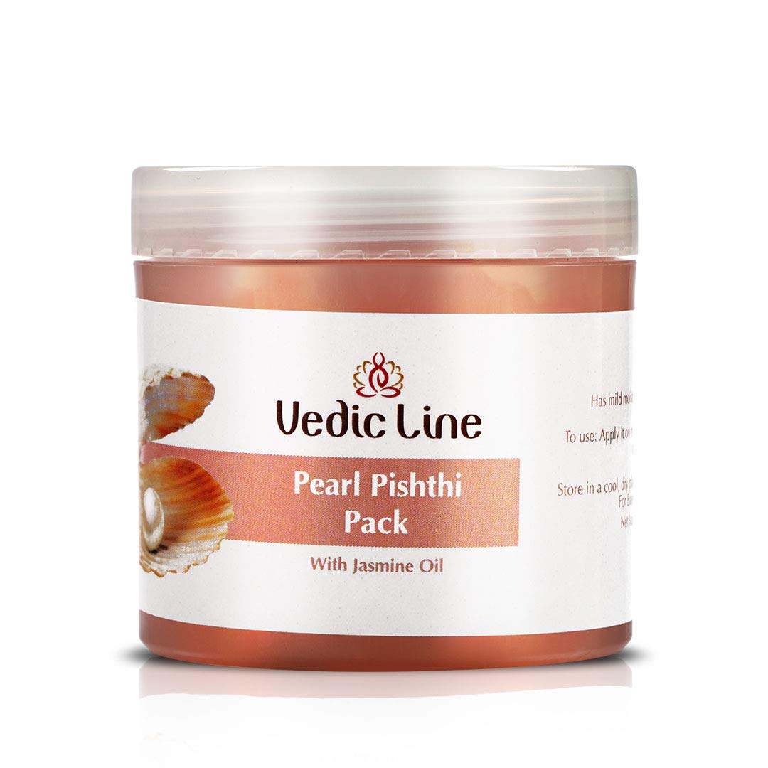 Pearl Pishthi Pack - Skin Brightening Face Mask with Olive Oil, Pearl Powder & Jasmine Oil for Improved Texture, Elasticity & Even Skin Tone - 100ml | Perfect for Daily Skincare Routine & Glowing Complexion