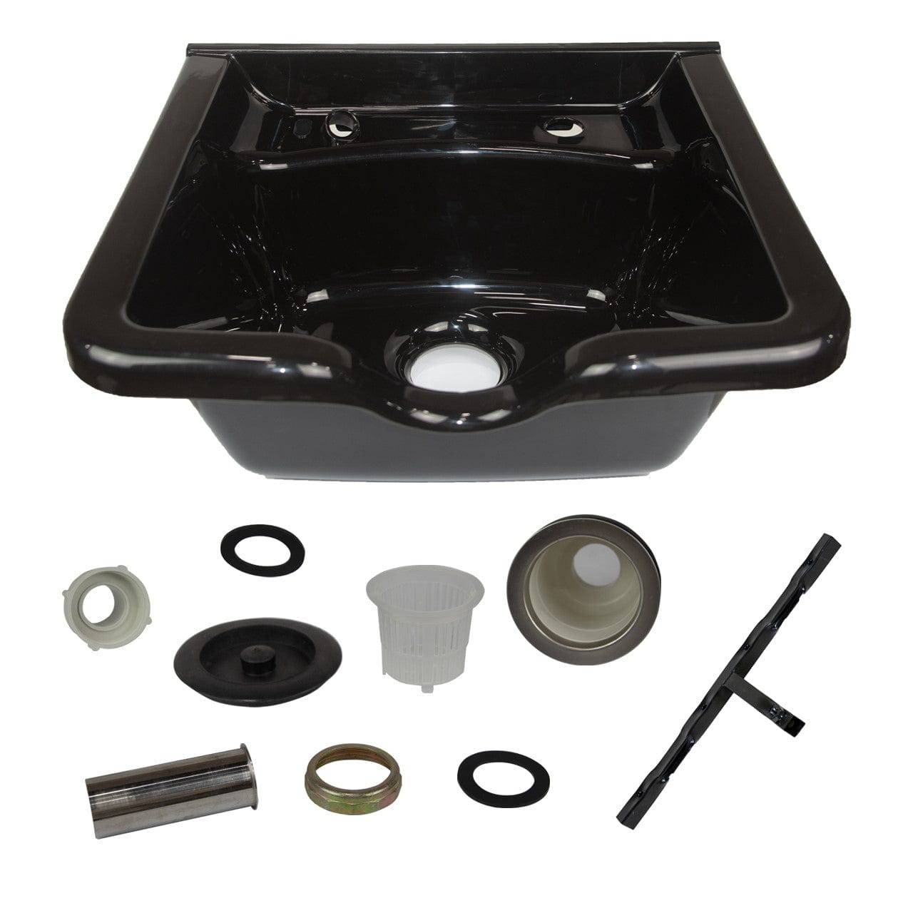 Camden Salon Shampoo Bowl with Faucet - UPC Certified Professional Hair Washing Basin for Salons & Spas - Perfect for Hair Styling, Coloring & Washing Services