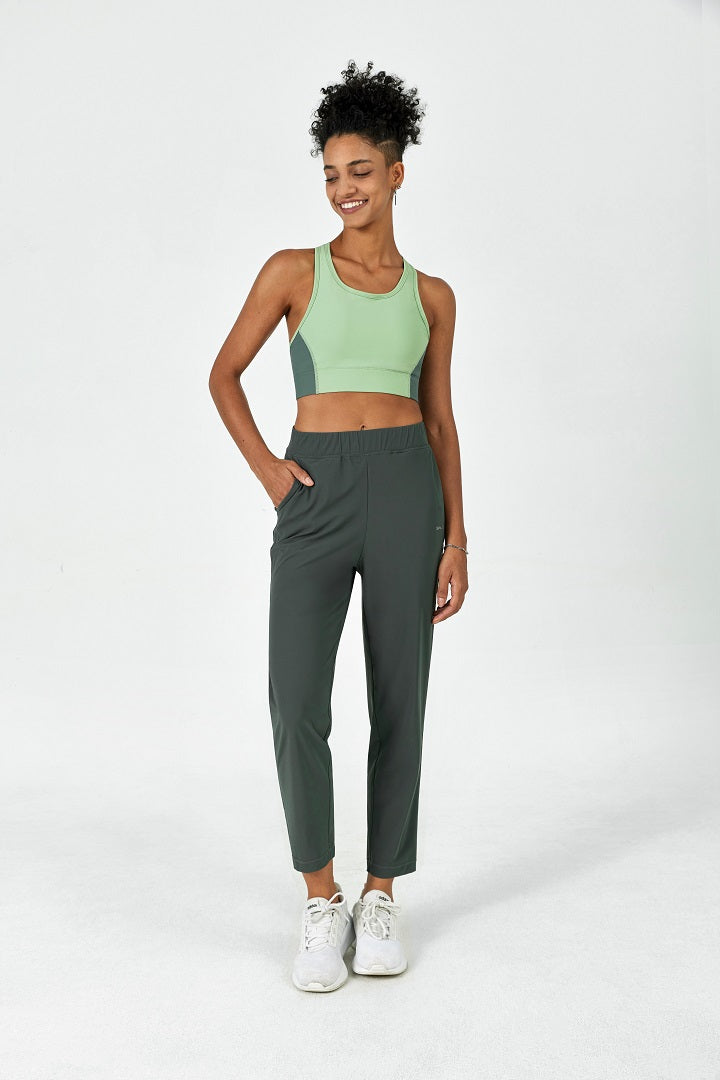 Saltum High Rise Mesh 7/8 Yoga Pants - Breathable Workout Leggings for Women, Running, Gym & Lounge Wear