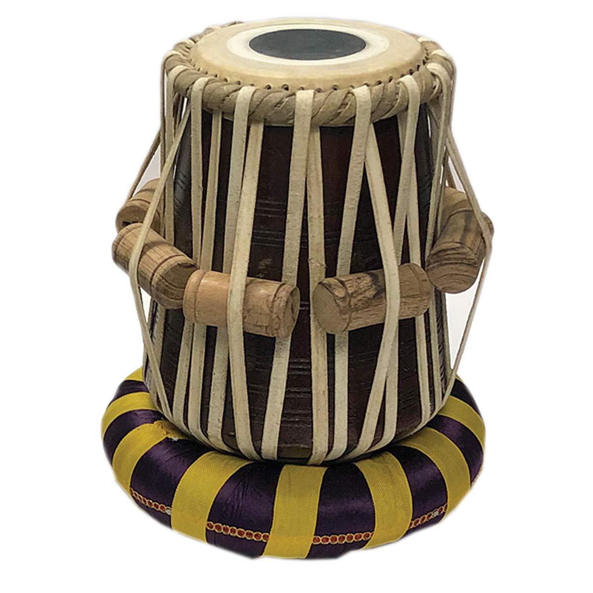 Professional Handcrafted Satnam Bayan Tabla Drum Set with Steel Hammer & Music Book - Perfect for Indian Classical Music, Performances & Music Lessons