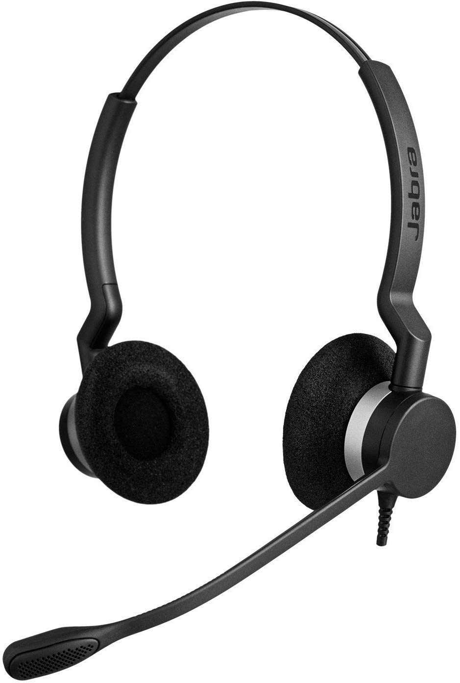 Jabra Biz 2300 USB UC Duo Wired On-Ear Headset - Noise Cancelling Office Headphones for Call Centers, Remote Work & Business Communications (Black)
