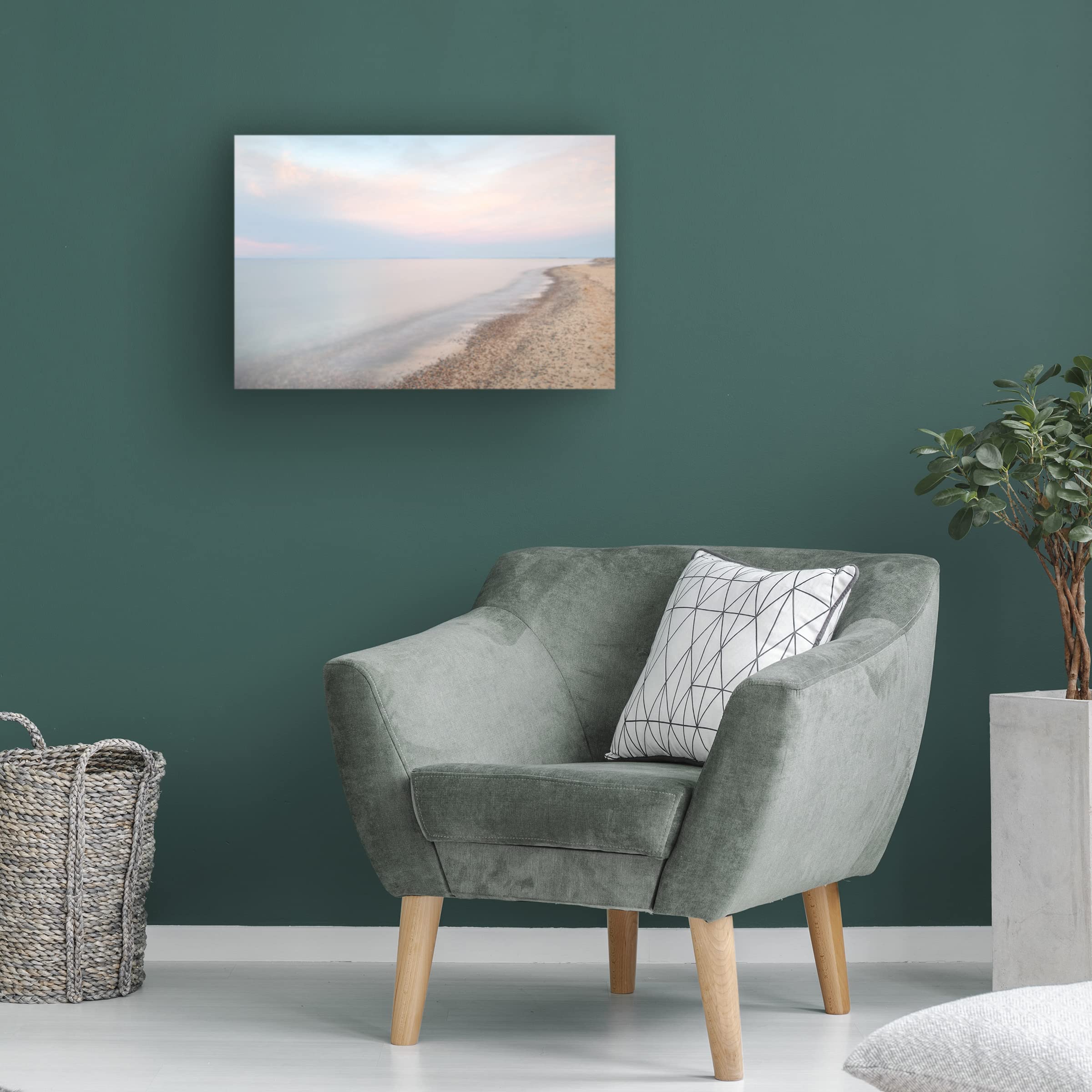 Alan Majchrowicz 'Lake Superior Shoreline I' Canvas Wall Art - Handmade Landscape Painting for Living Room, Bedroom & Office Decor | Trademark Fine Art Collection