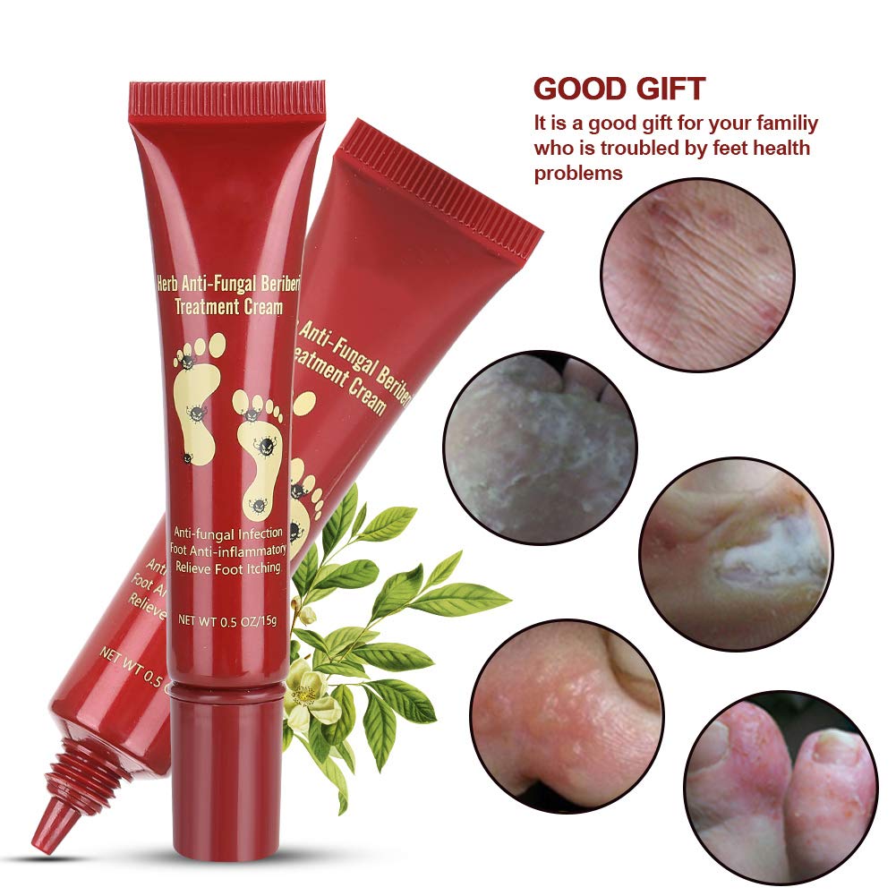 15g Natural Plant Foot Care Cream - Moisturizing Ointment for Fungal Relief & Cracked Heels | Ideal for Athletes, Diabetics & Daily Foot Care