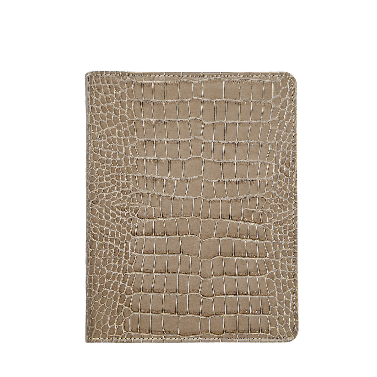 Premium 9 Inch Wire-O Notebook - Crocodile Embossed Leather Cover Journal for Business Meetings, School & Office Use - Lined Pages for Note Taking & Writing