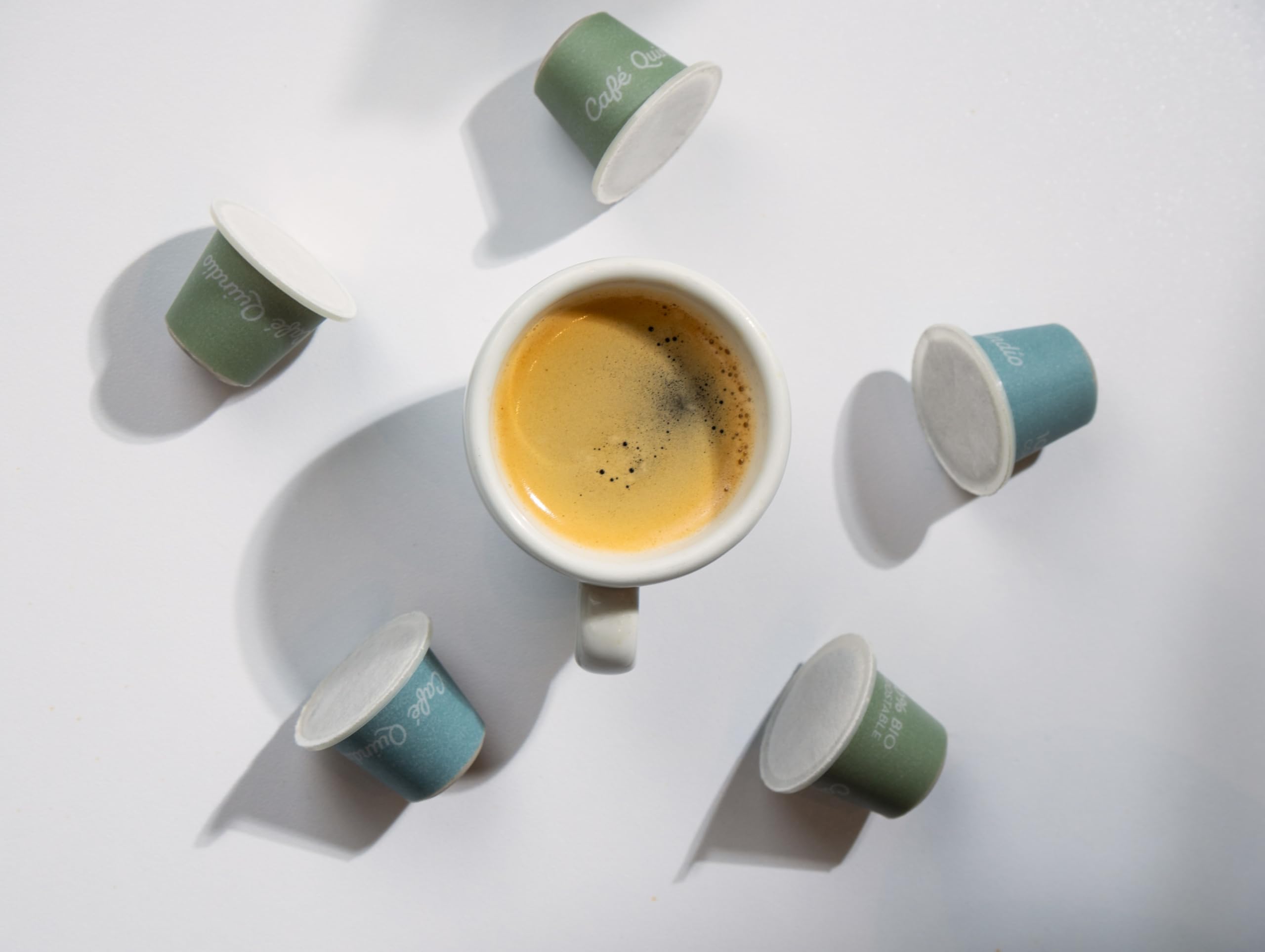 Eco-Friendly Cafe Quindio Compostable Coffee Pods - Compatible with Nespresso Original Machines | Gourmet Arabica Blend | 25 Biodegradable Pods per Bag | Perfect for Home, Office & Sustainable Coffee Lovers