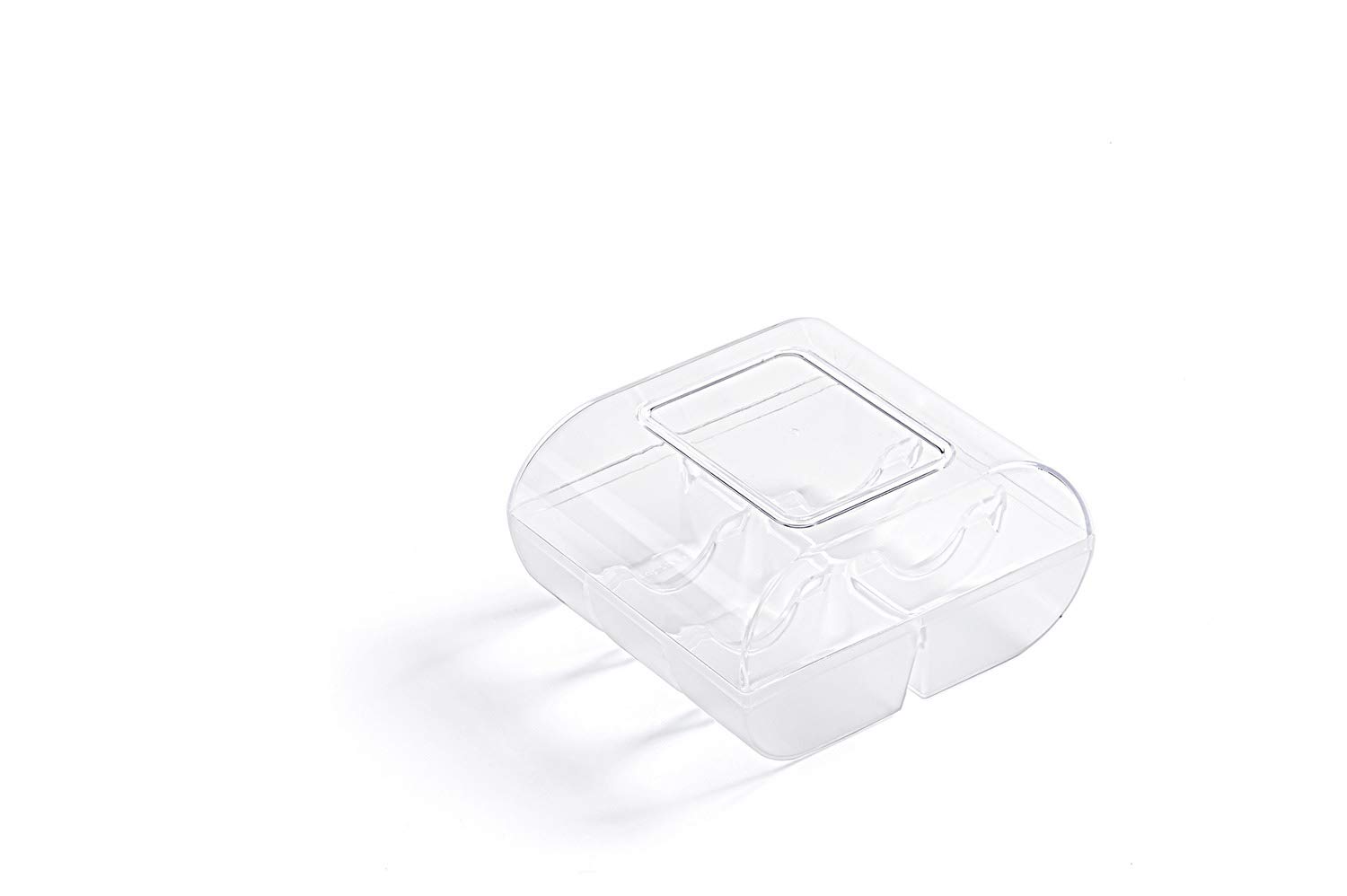 Silikomart 6-Cavity Macaron Mold - 50mm Clear Plastic Container for Perfect Macarons (Case of 90) - Ideal for Baking, Dessert Display & Professional Pastry Making