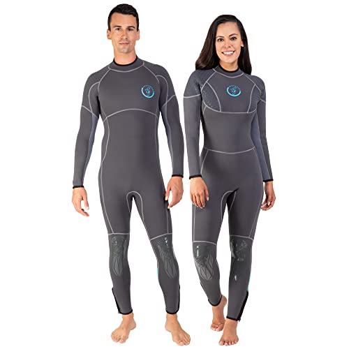 Seavenger Bravo 3/2mm Neoprene Full Body Wetsuit for Men & Women - Scuba Diving, Surfing, Snorkeling & Water Sports