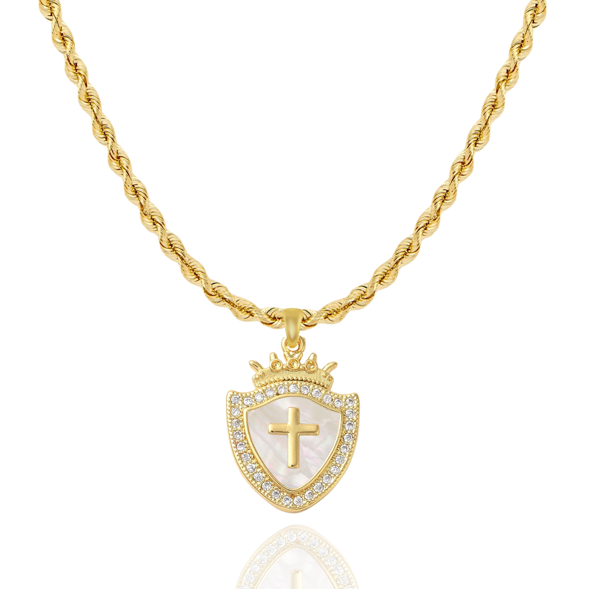 Shield of Faith Necklace with Ephesians 6:16 Bible Verse - Christian Jewelry for Women & Men - Perfect for Church, Prayer & Daily Inspiration