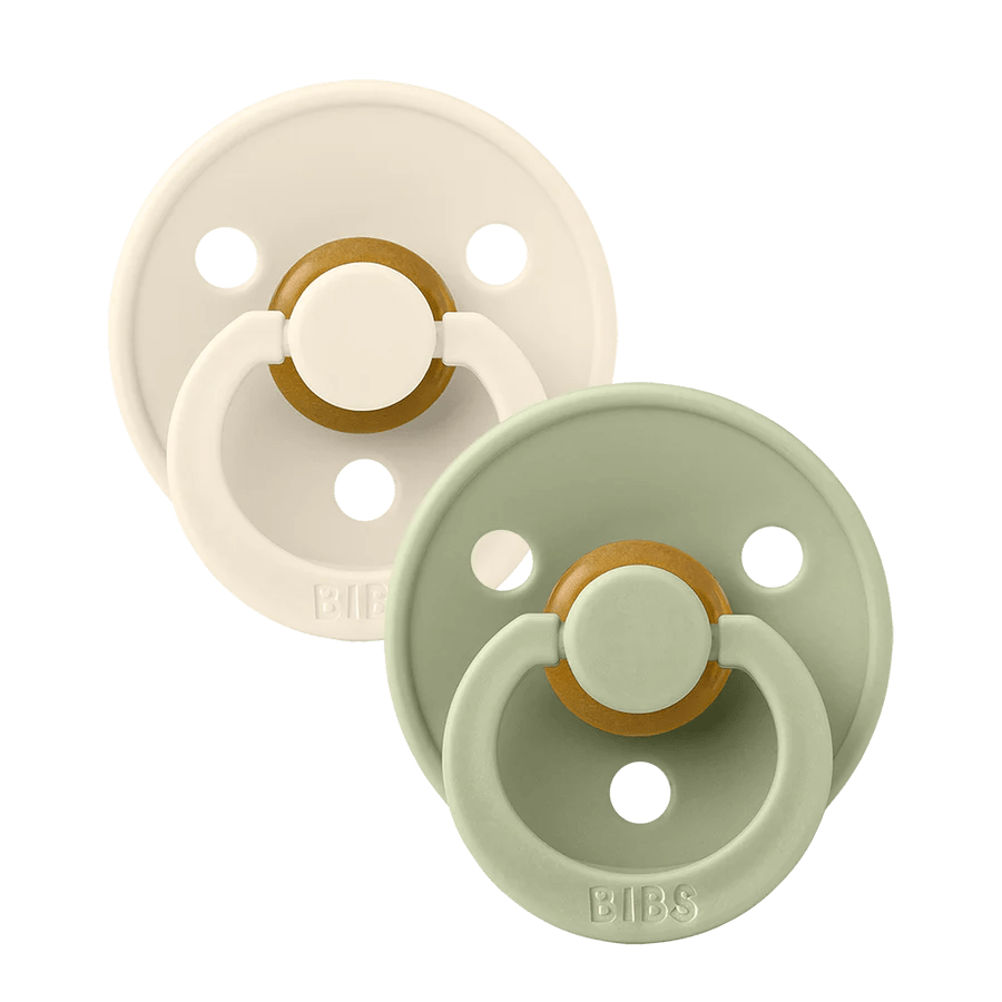 Baby Bibs and Pacifiers Set - 2 Pack for Newborns 0-6 Months - Soft Drool Bibs & Orthodontic Pacifiers for Feeding & Soothing - Perfect for Daycare, Travel & Home Use