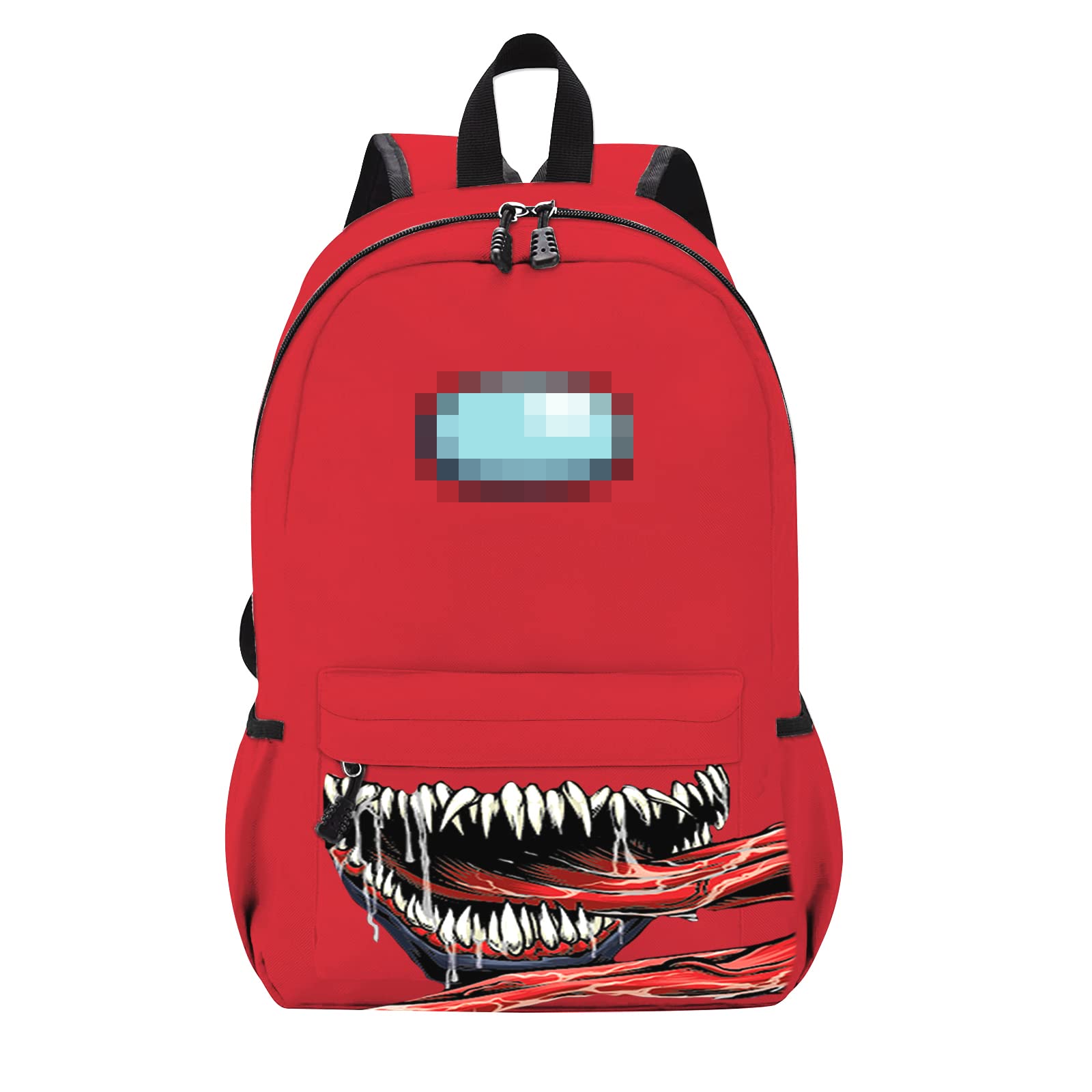 IOVKIAWI 17 Inch Lightweight Gaming Backpack - Large Capacity Laptop Backpack for Travel, School, and Work with Game Character Design