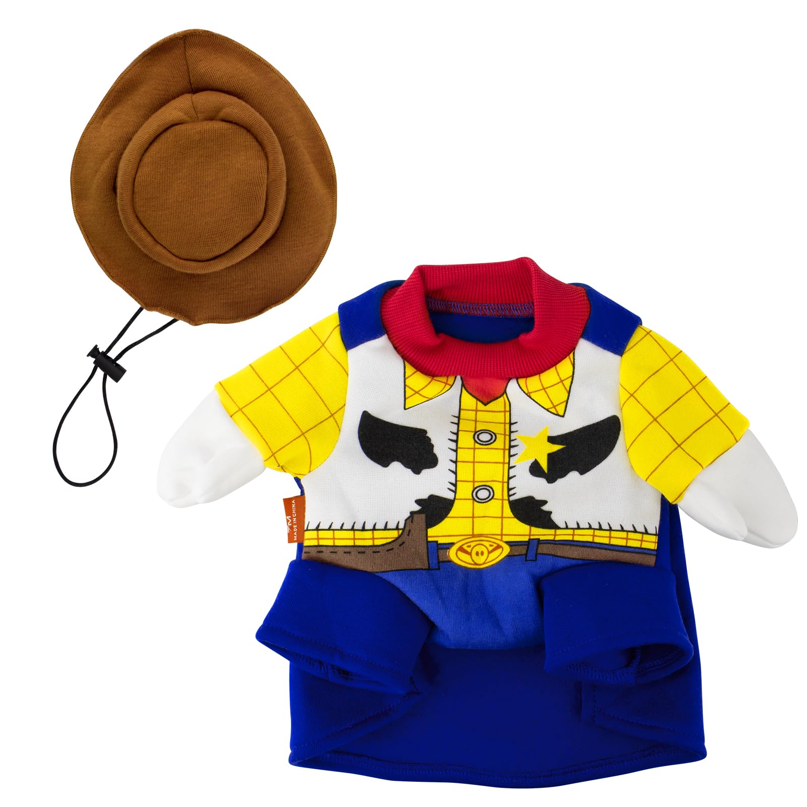 Cute Wooden Cowboy Dog Costume - Halloween & Christmas Pet Outfit for Small Medium Large Dogs | Puppy Cosplay Fashion Dress for Parties, Photo Props & Special Events