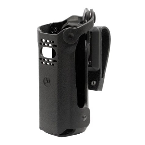 Motorola PMLN8373 APX N70 Hybrid Leather Carry Case - Durable Protective Cover for High Capacity Battery - Perfect for Police, Firefighters & First Responders